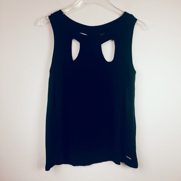 Senha | Black Cutout Top | Sz Large - Picture 1 of 5
